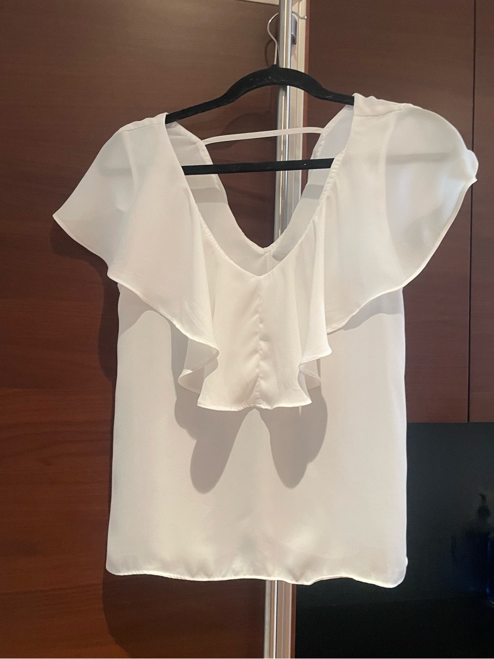 ASOS Design- Ruffled V-neck Sleeveless Top